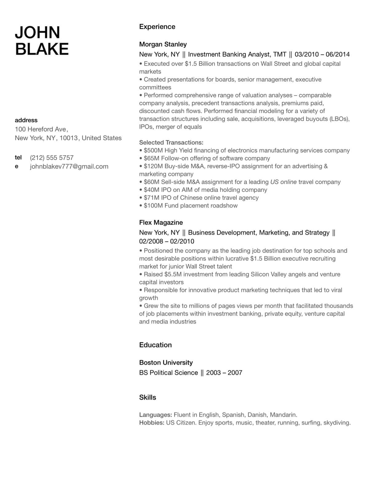 Design Your Future Resume
