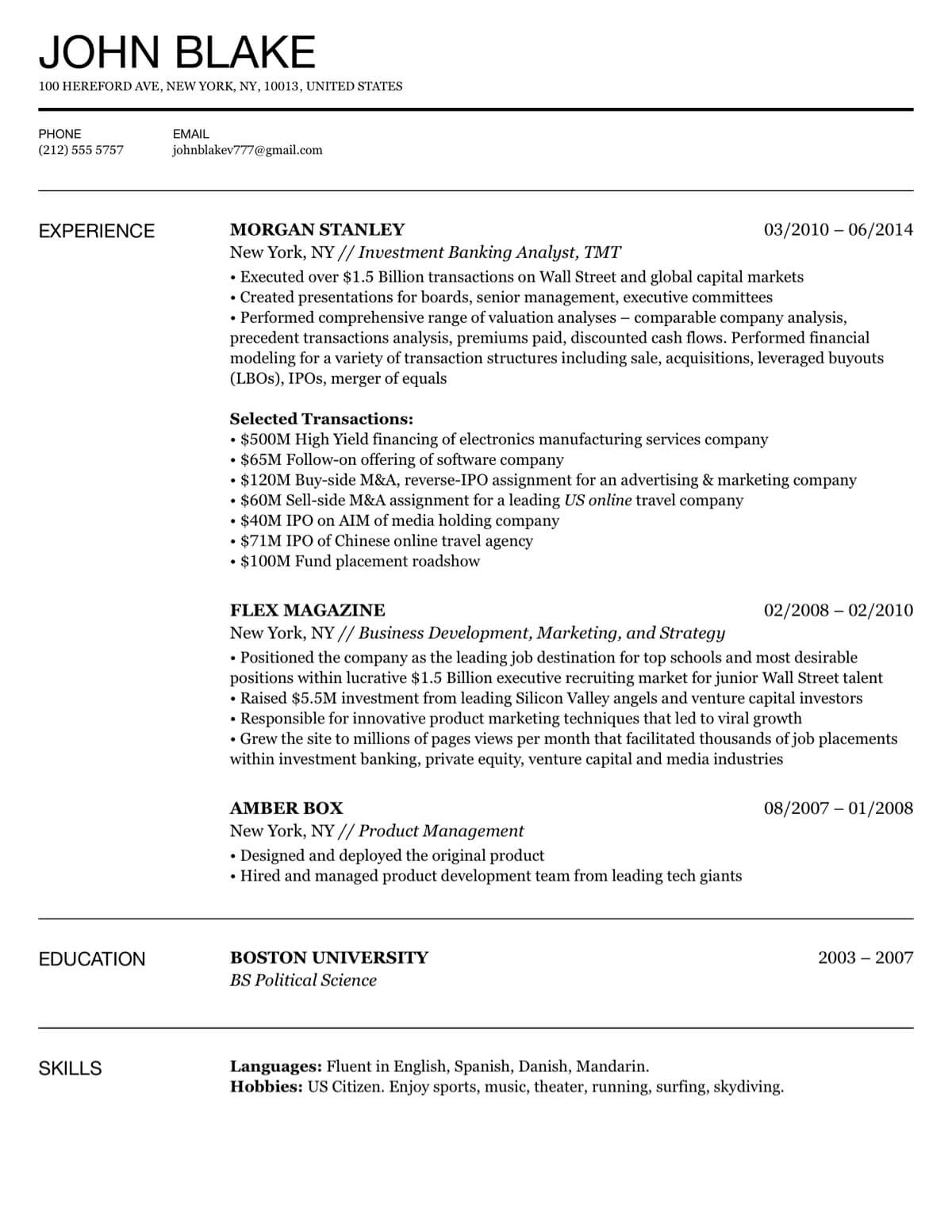Design Your Future Resume