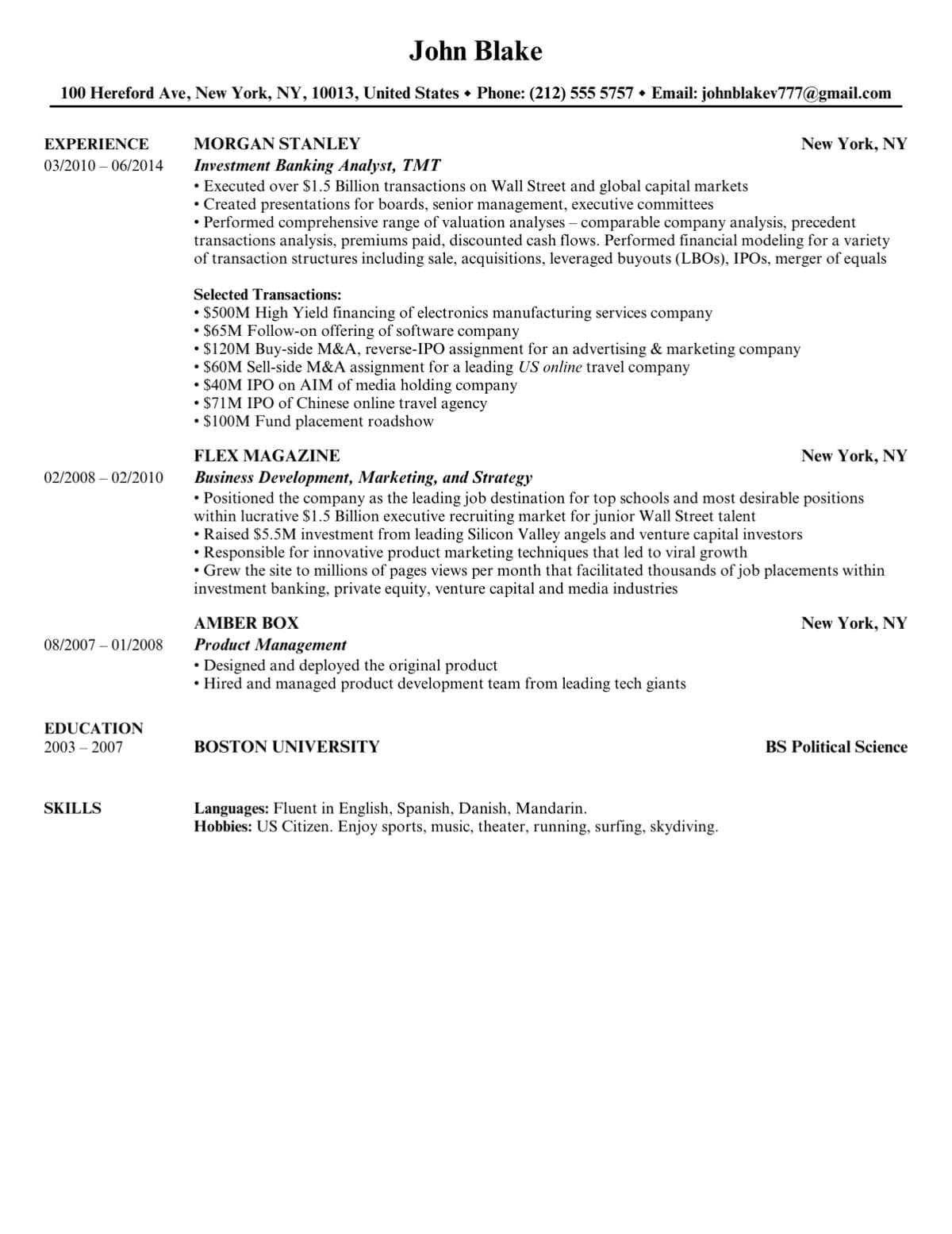 Design Your Future Resume