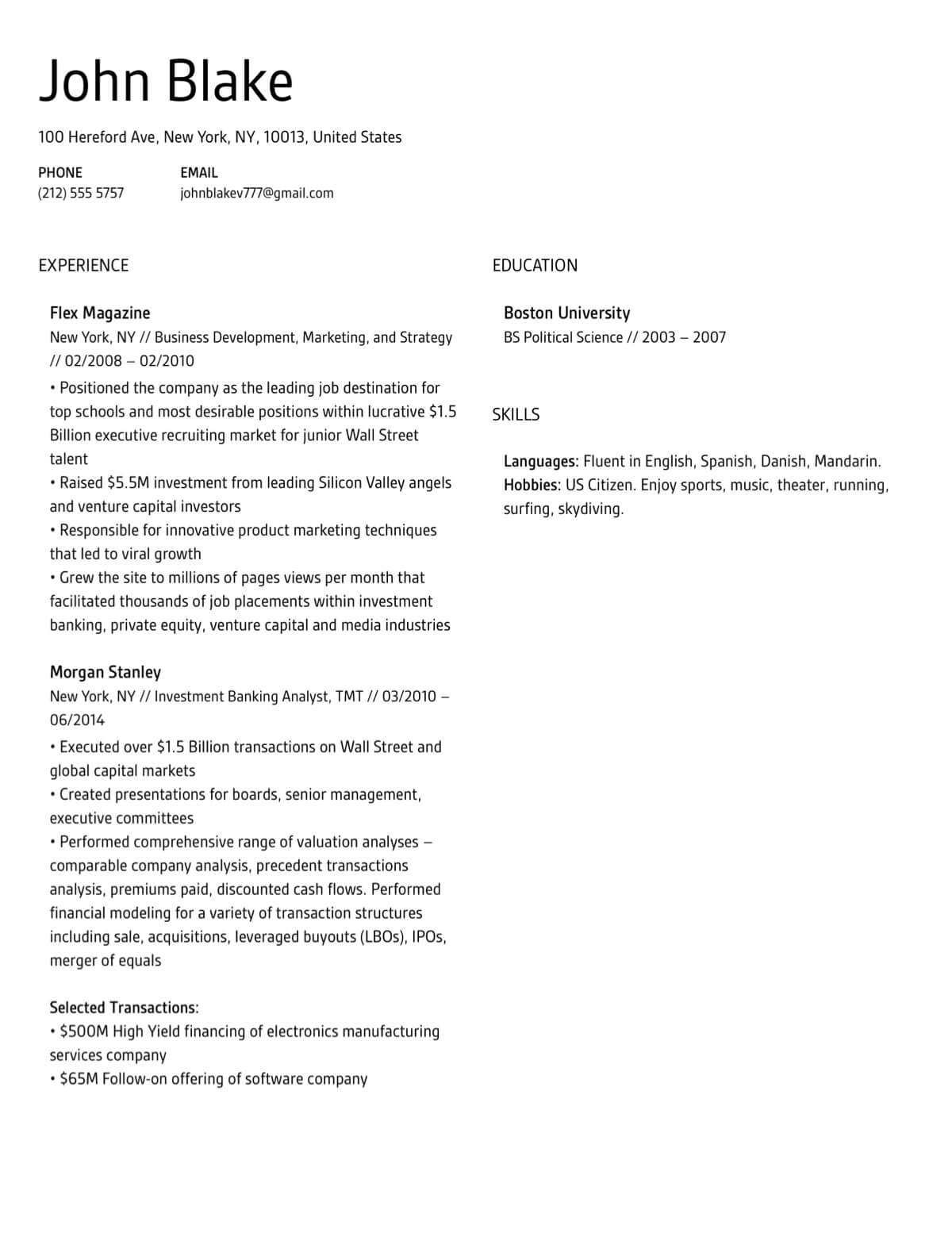 Design Your Future Resume